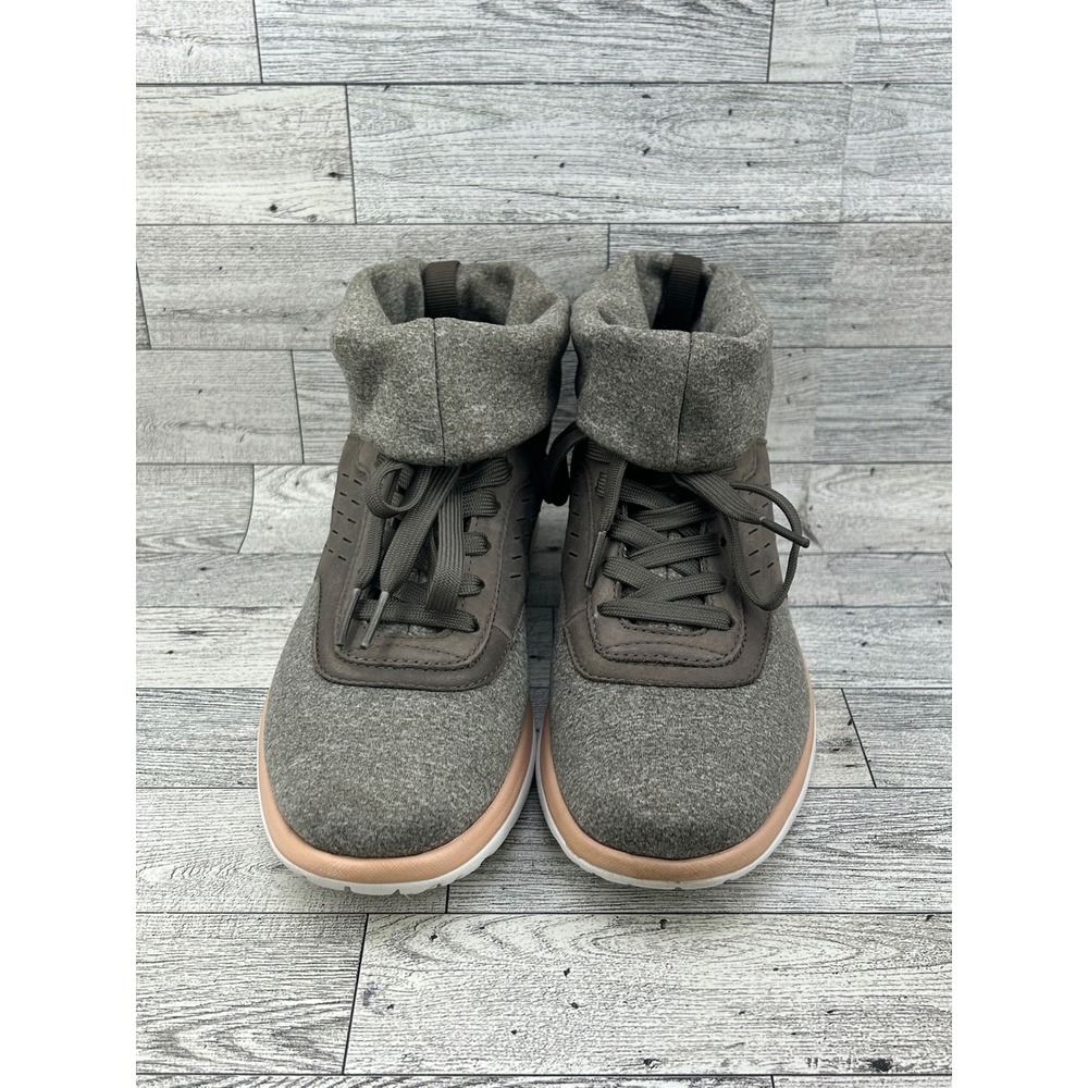 UGG Olive Jersey High Top Sneakers Dark Grey Brown 1017012 Women Sz 7